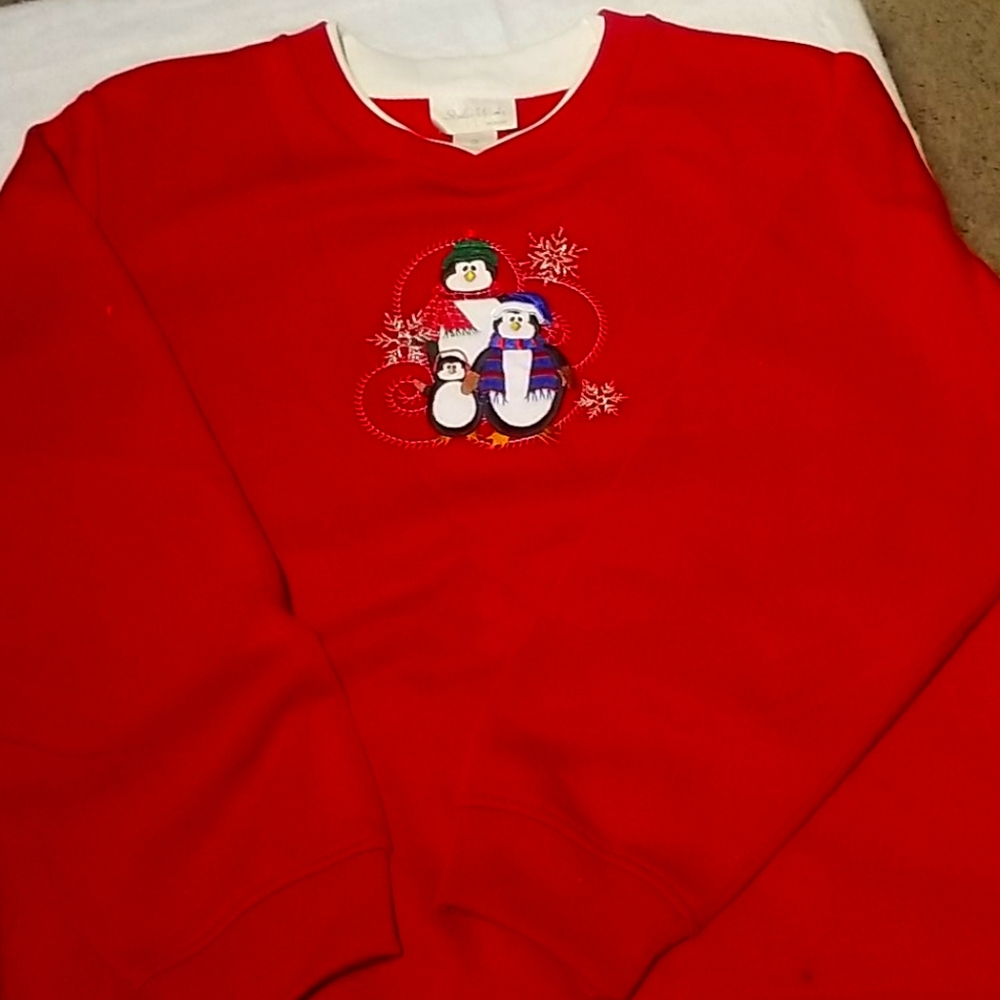 NWOT! Holiday red sweatshirt
